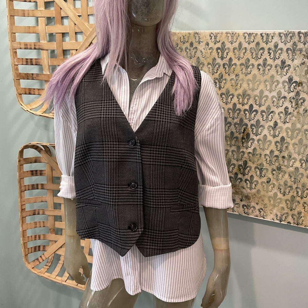 Women's Striped Button Down Shirt